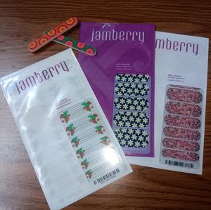 ⚜️ Jamberry Nail Wraps ⚜️ New In Pack ⚜️ J1 ⚜️ Lot of 3 ⚜️